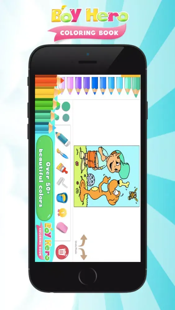 Capturas de pantalla de Boy Hero Coloring Book