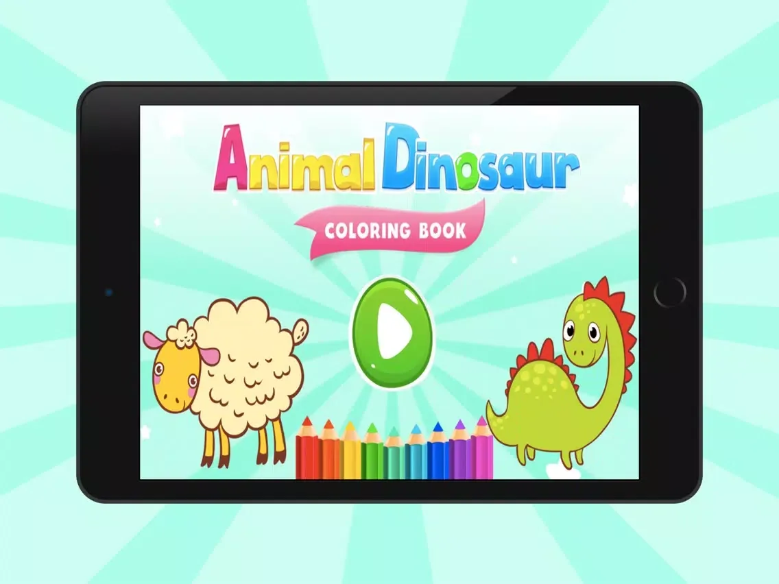 Coloring Book Animals Dinosaur iPad 應用截圖
