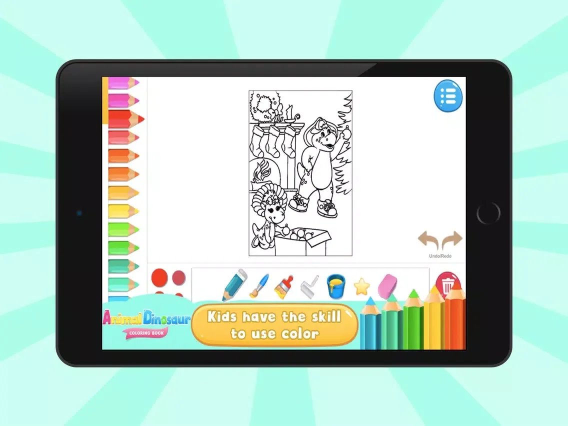 Coloring Book Animals Dinosaur iPad 應用截圖