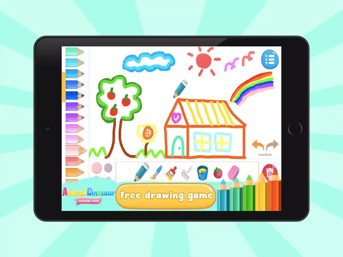 Coloring Book Animals Dinosaur iPad 應用截圖