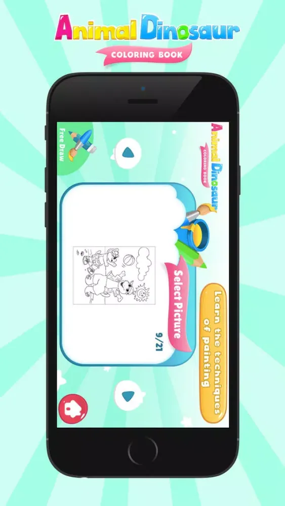Coloring Book Animals Dinosaur應用截圖