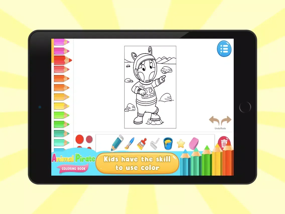 Coloring Book Animals Pirate iPad  Ekran Görüntüleri