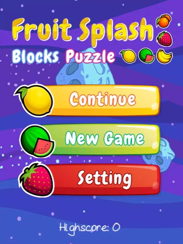 ภาพหน้าจอของ Fruit Splash Blocks Puzzle iPad 