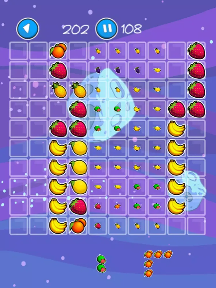 ภาพหน้าจอของ Fruit Splash Blocks Puzzle iPad 