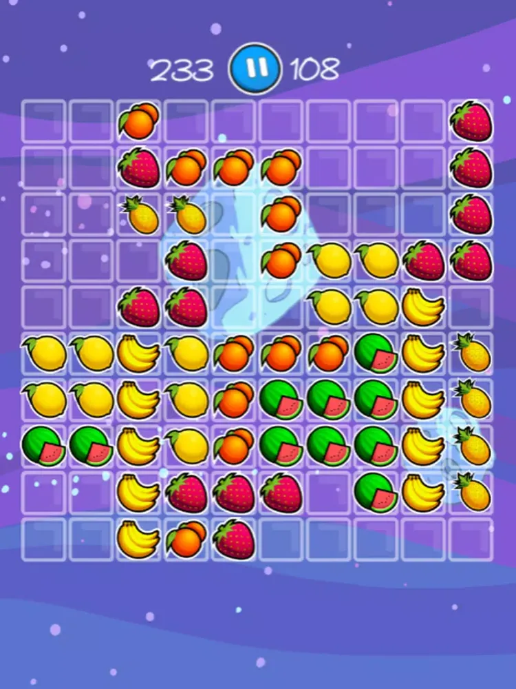 ภาพหน้าจอของ Fruit Splash Blocks Puzzle iPad 