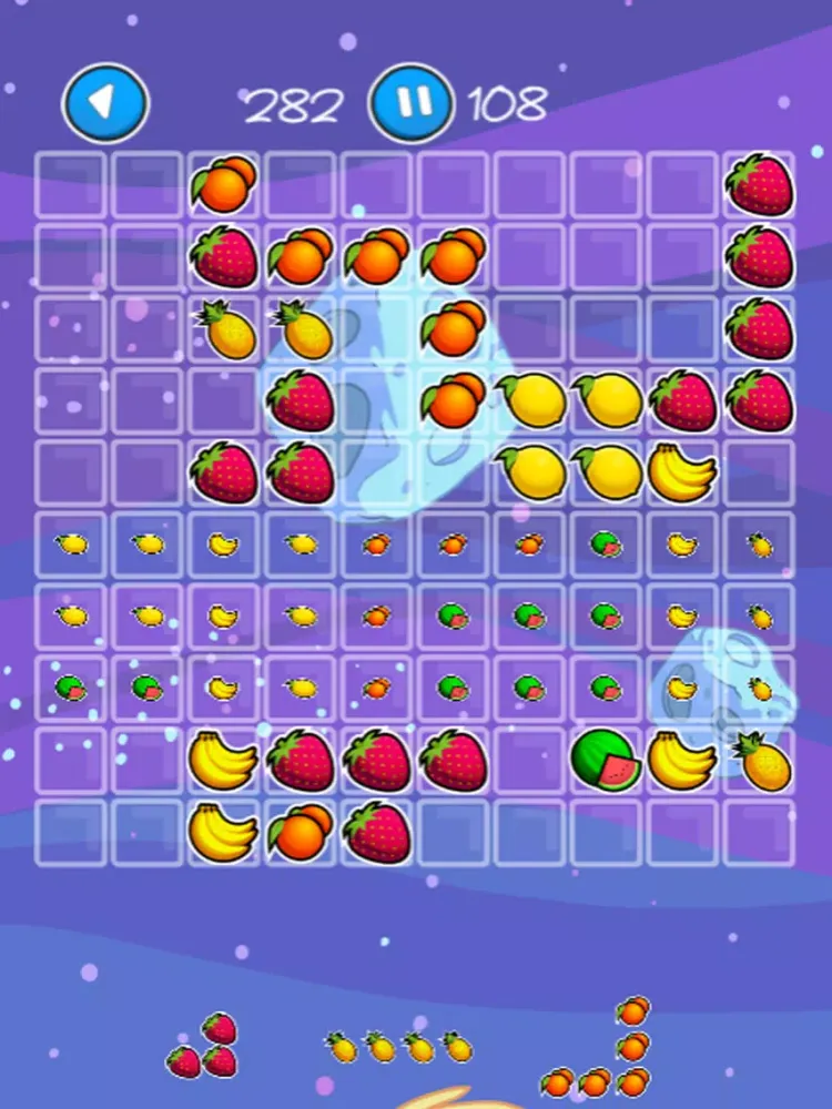 ภาพหน้าจอของ Fruit Splash Blocks Puzzle iPad 