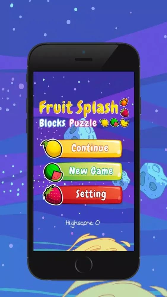 ภาพหน้าจอของ Fruit Splash Blocks Puzzle