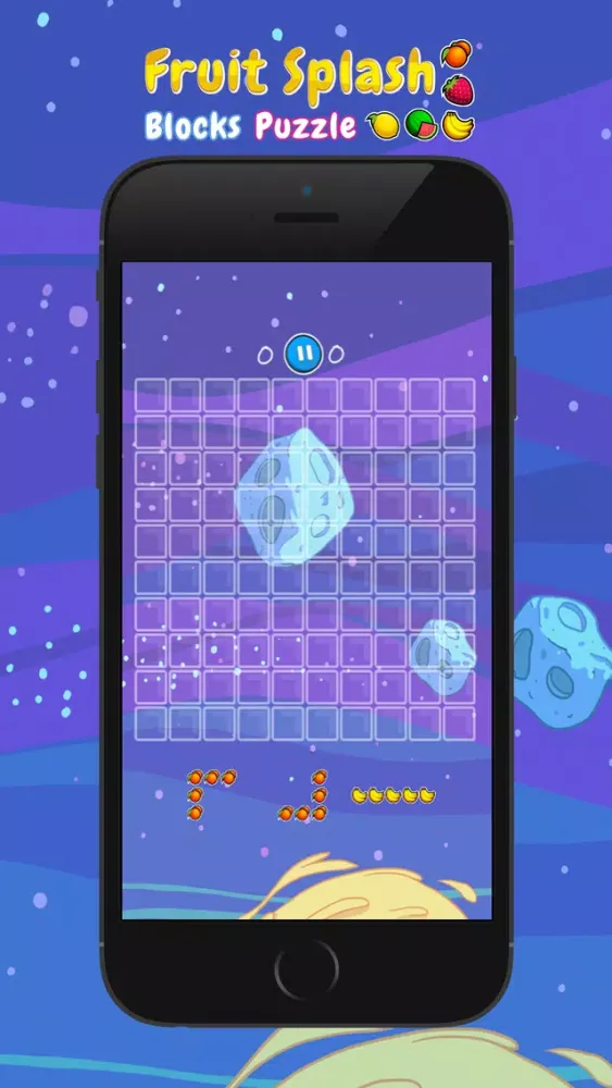 ภาพหน้าจอของ Fruit Splash Blocks Puzzle