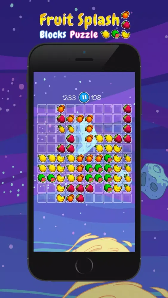 ภาพหน้าจอของ Fruit Splash Blocks Puzzle