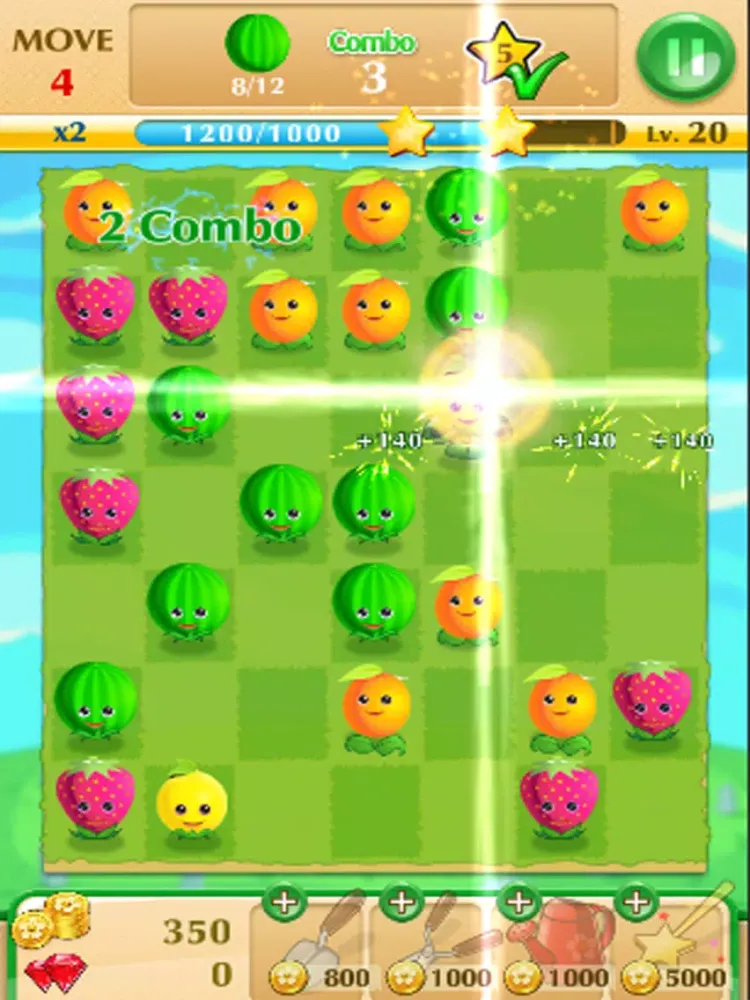 Fruit Splash Match Puzzle iPad  Screenshots