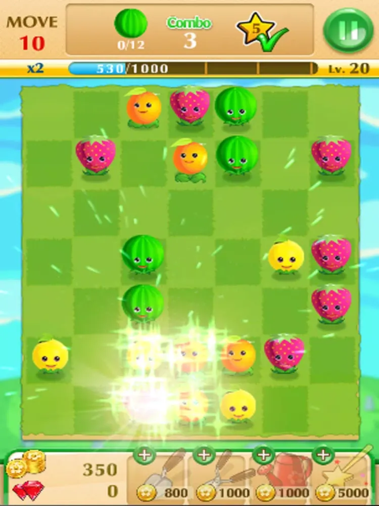 Fruit Splash Match Puzzle iPad  Screenshots