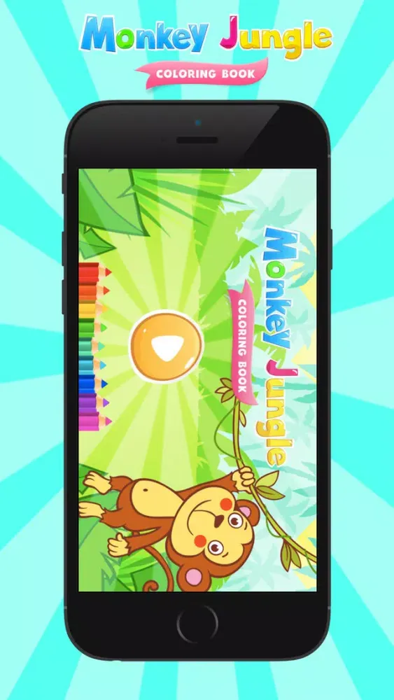 تصاویر Monkey Jungle Coloring Books