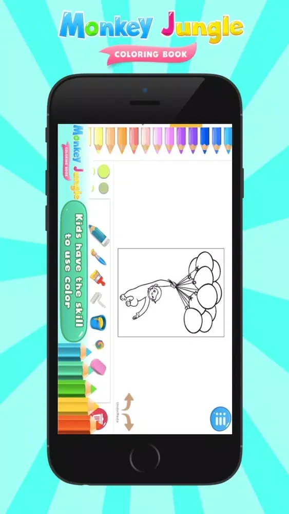 تصاویر Monkey Jungle Coloring Books