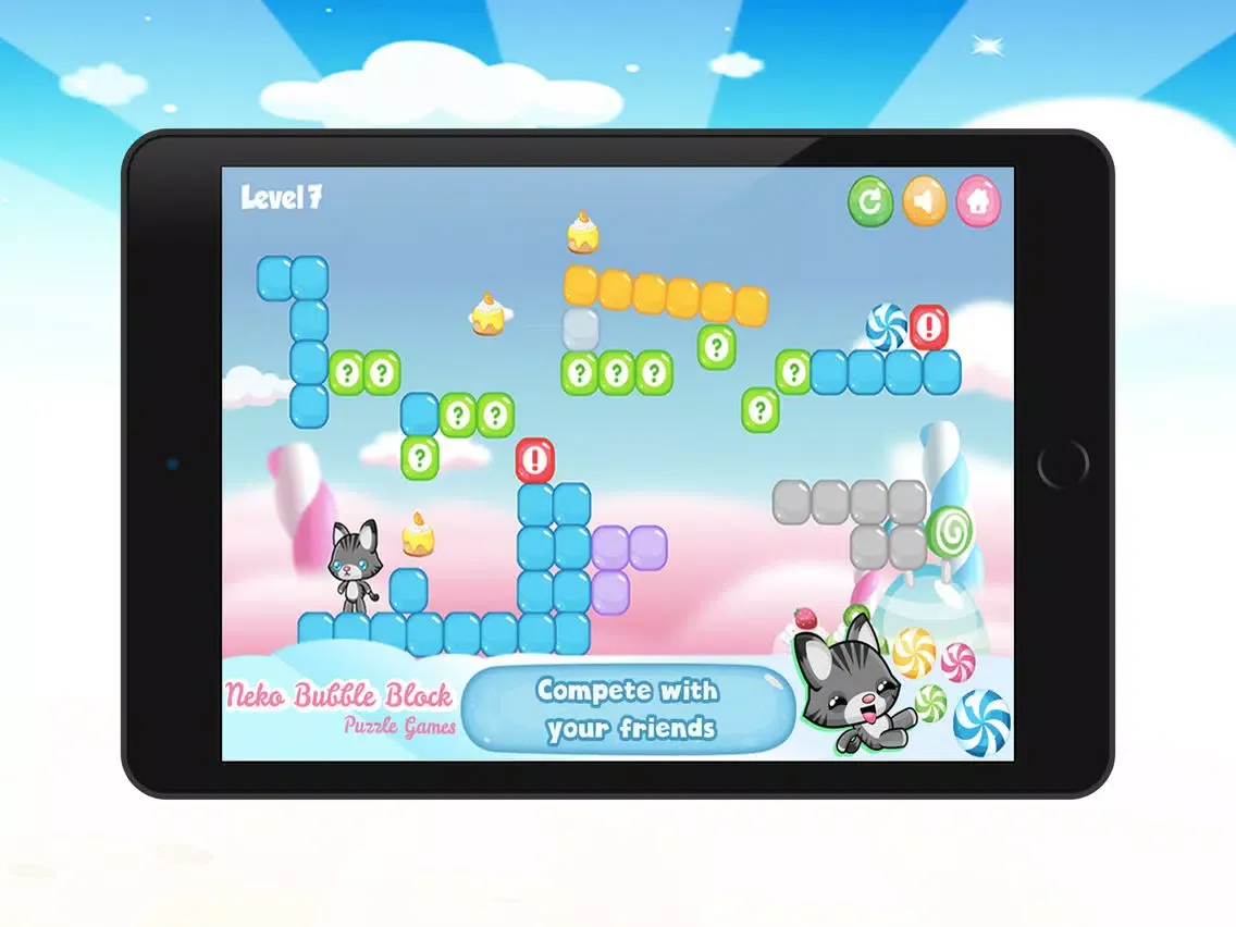 Tangkapan layar Neko Bubble Block Puzzle Games iPad 