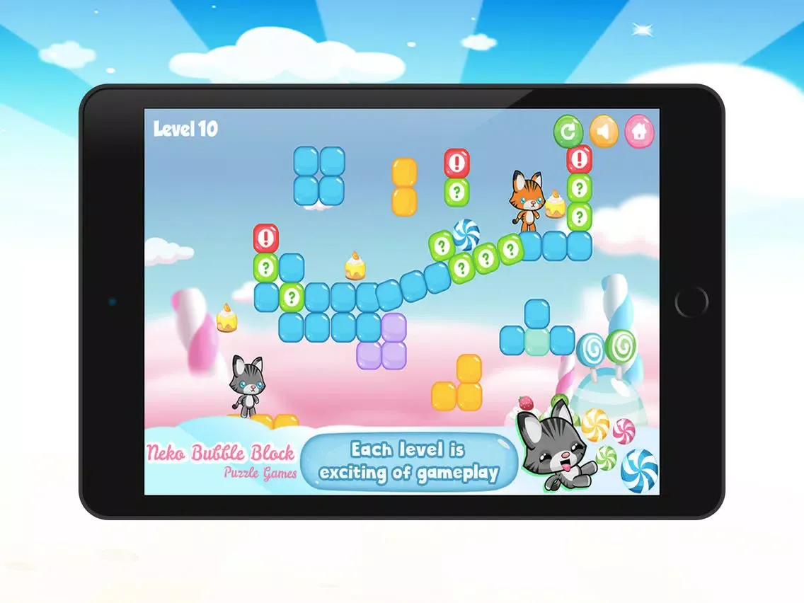 Tangkapan layar Neko Bubble Block Puzzle Games iPad 