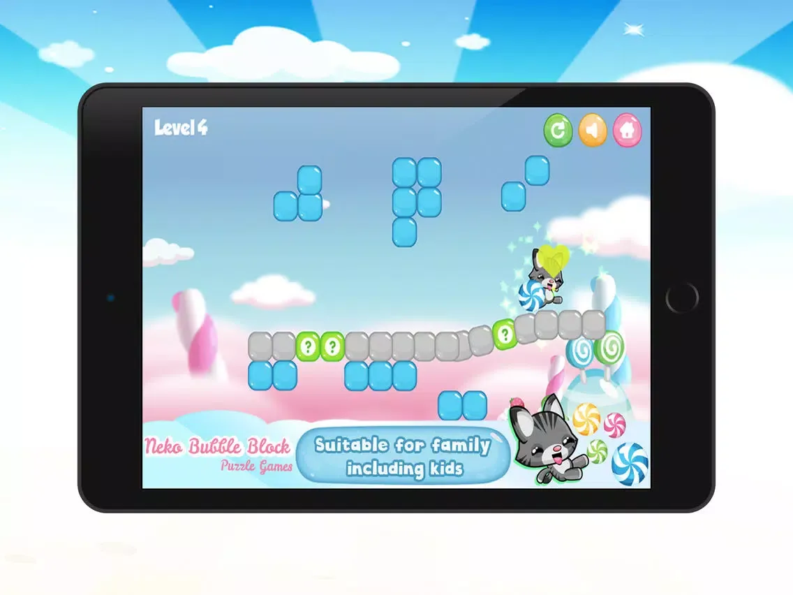 Tangkapan layar Neko Bubble Block Puzzle Games iPad 