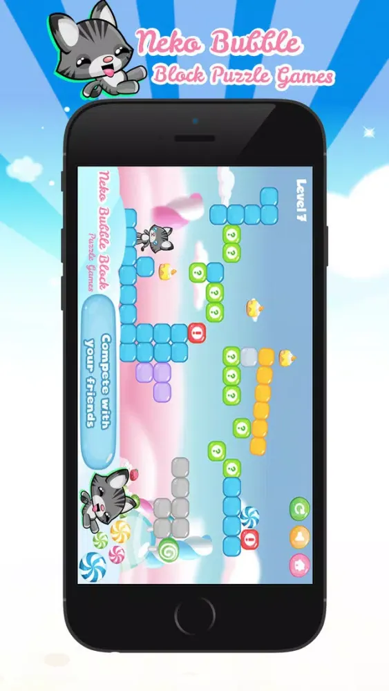 Tangkapan layar Neko Bubble Block Puzzle Games
