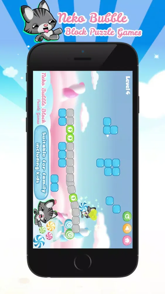 Tangkapan layar Neko Bubble Block Puzzle Games