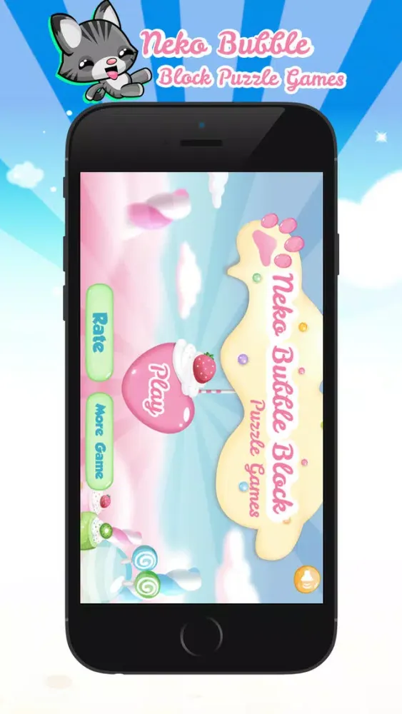 Tangkapan layar Neko Bubble Block Puzzle Games