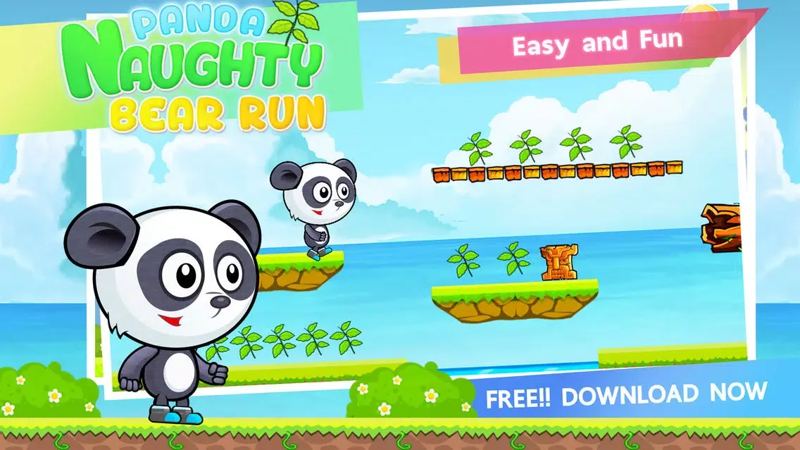 Capturas de tela do Panda Naughty Bear Run