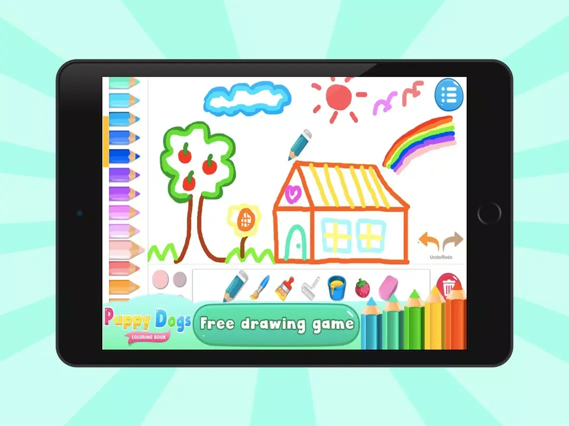 Ảnh chụp màn hình của Puppy Dogs Coloring Books iPad 