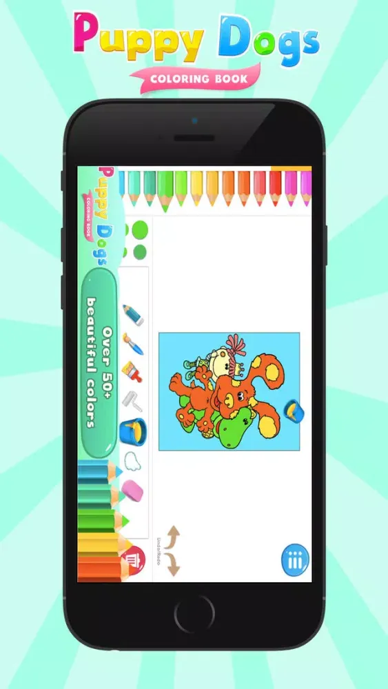 Ảnh chụp màn hình của Puppy Dogs Coloring Books