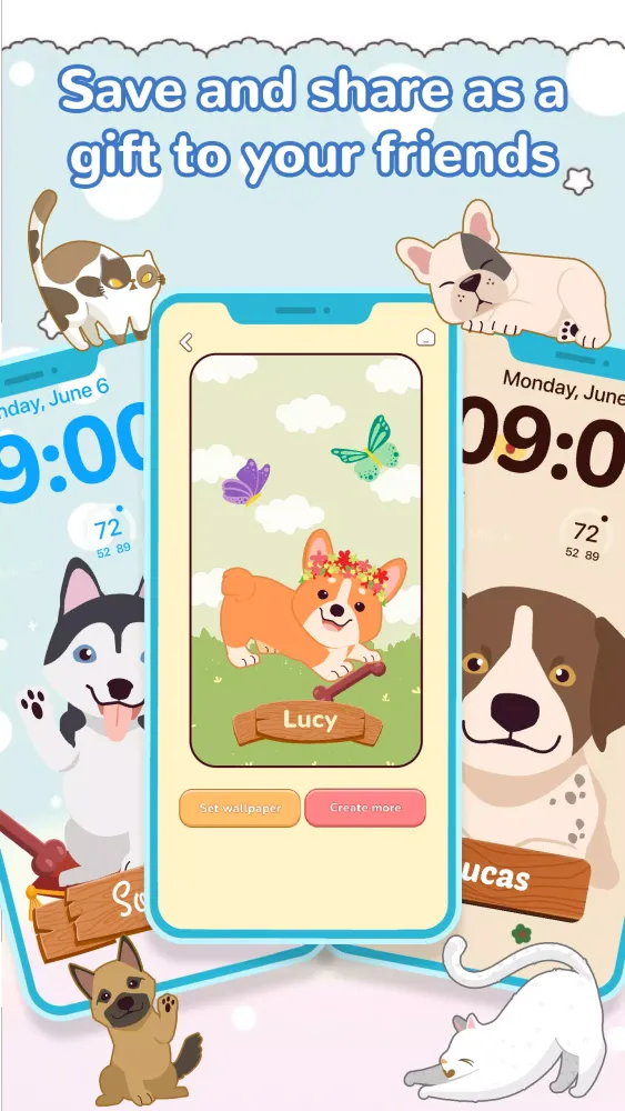 DIY Cat Language Wallpaper Screenshots