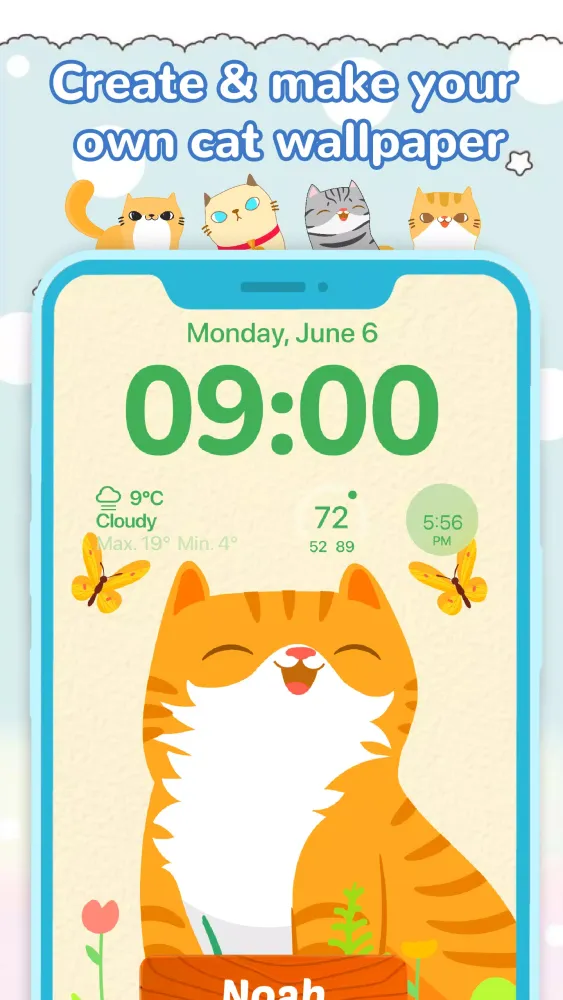 DIY Cat Language Wallpaper Screenshots
