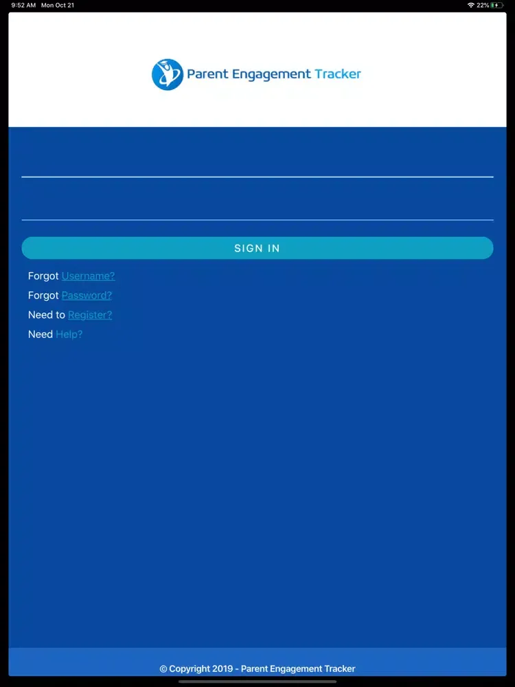 Tangkapan skrin Parent Engagement Tracker iPad 