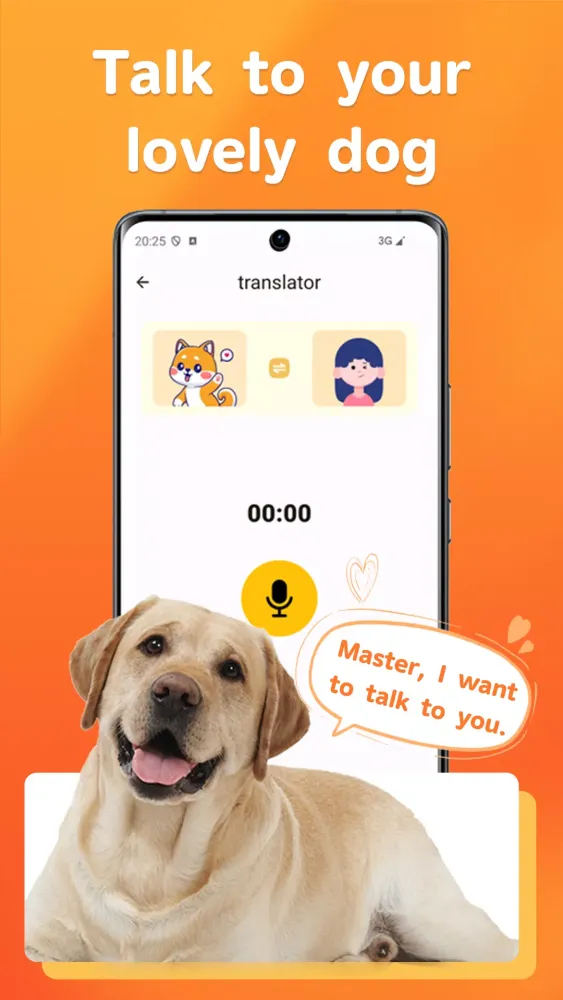 Capturas de tela do Pet Translator
