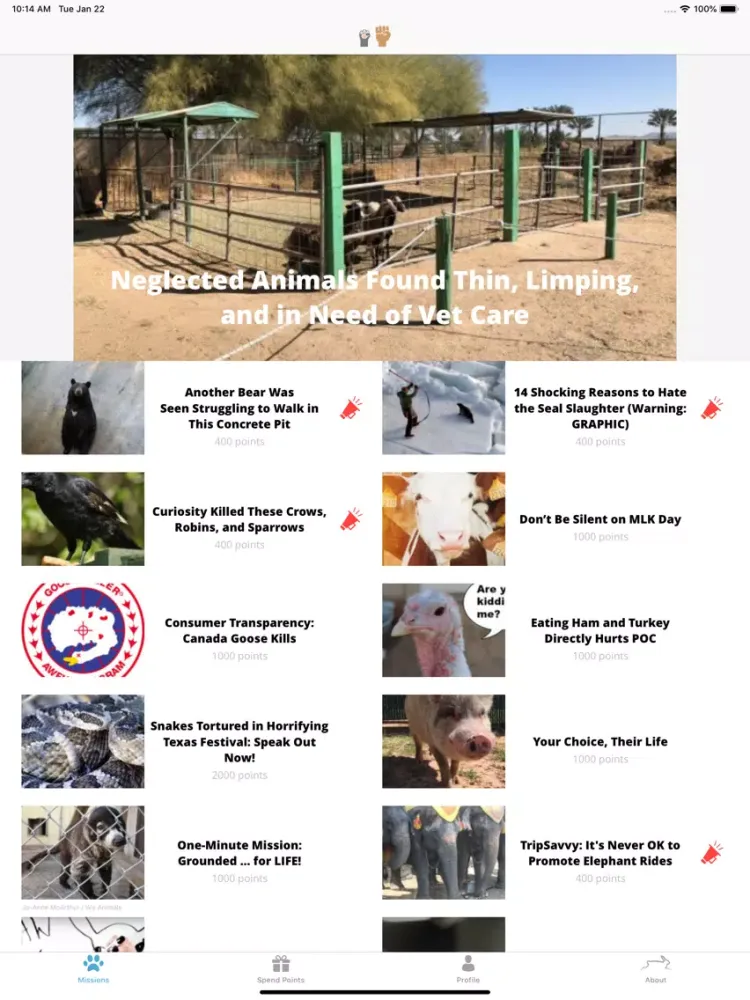 Скриншоты PETA Points: Save Animals iPad 