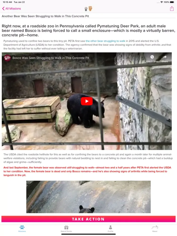 Скриншоты PETA Points: Save Animals iPad 