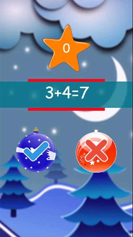 Christmas Math Think Answer True or False स्क्रीनशॉट