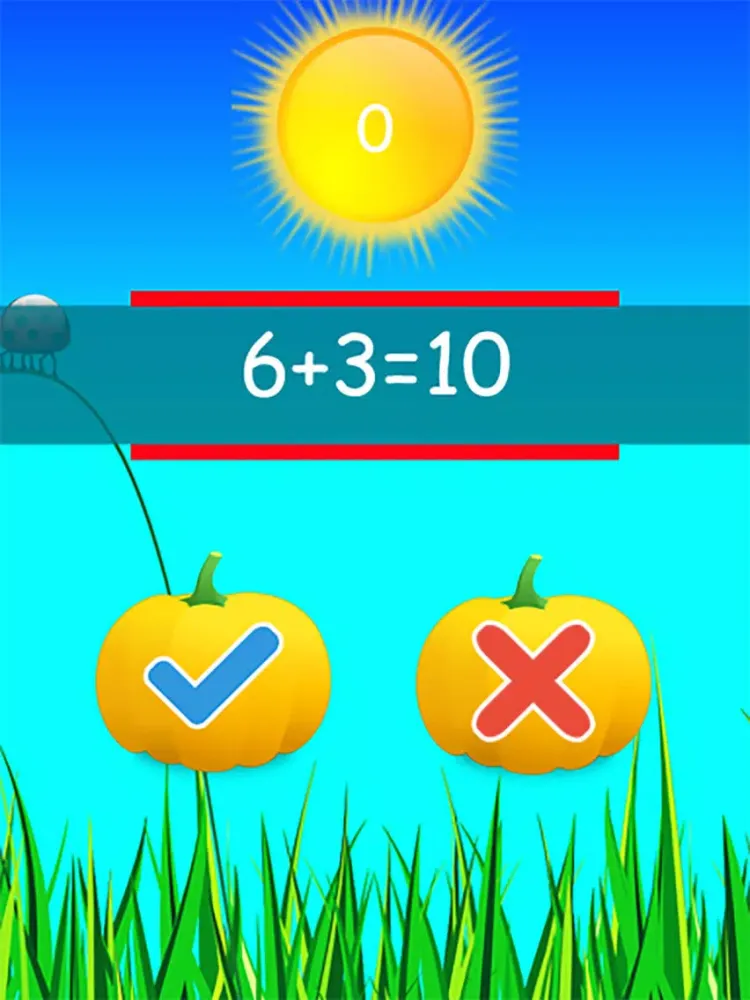 Pumpkin Math Think Answer True or False iPad  سکرین شاٹس