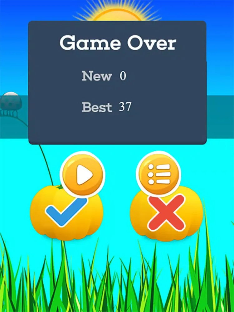 Pumpkin Math Think Answer True or False iPad  سکرین شاٹس