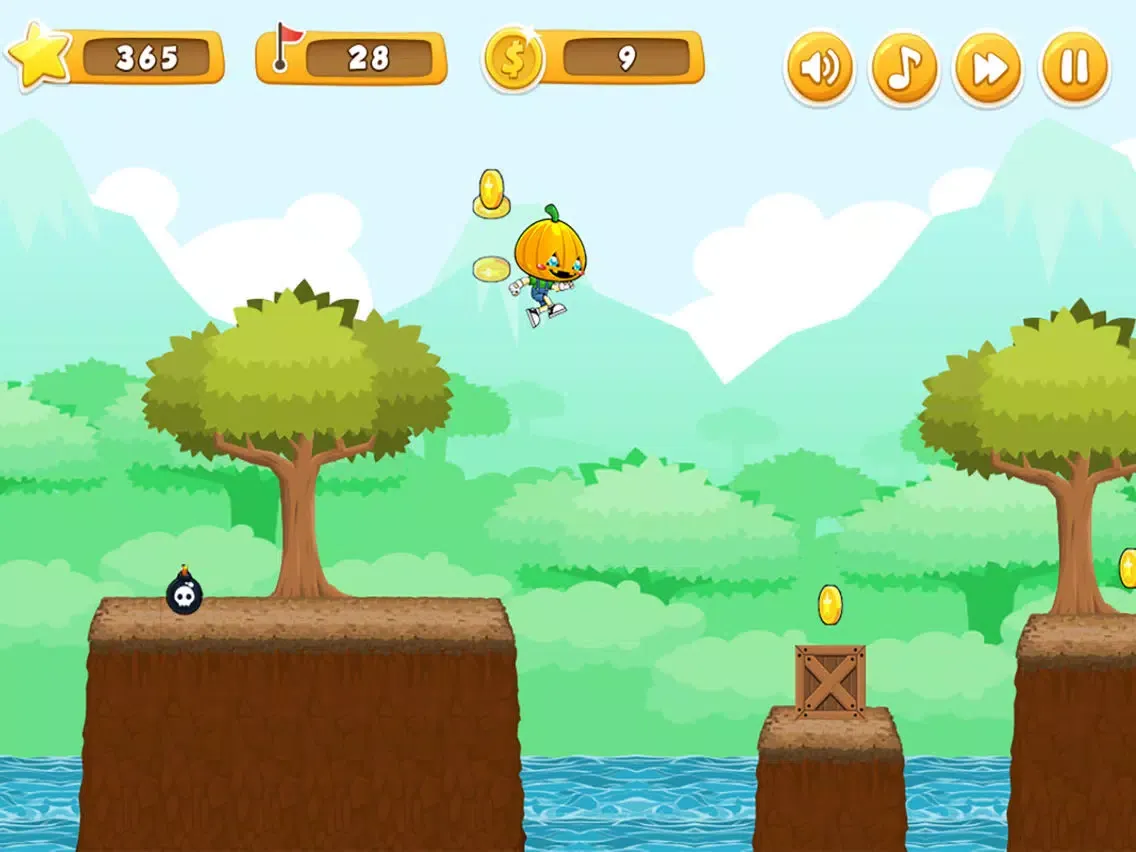 Capturas de tela do Halloween Pumpkin Run Endless iPad 