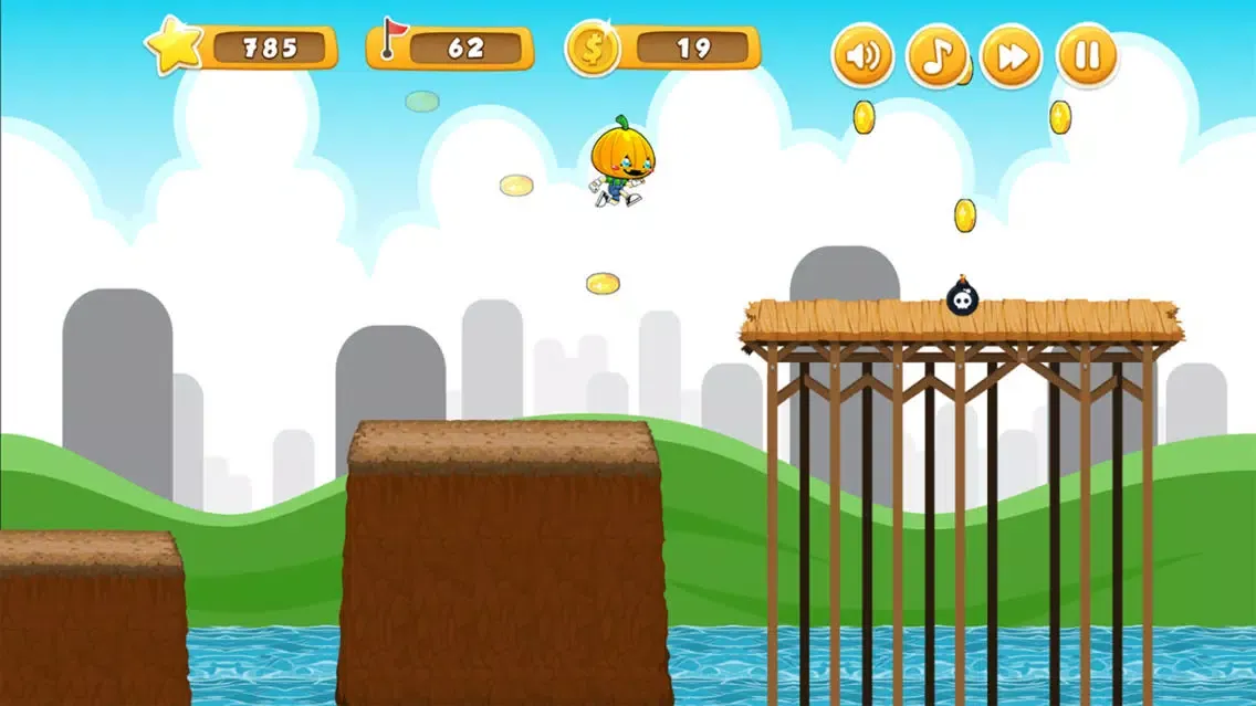 Capturas de tela do Halloween Pumpkin Run Endless