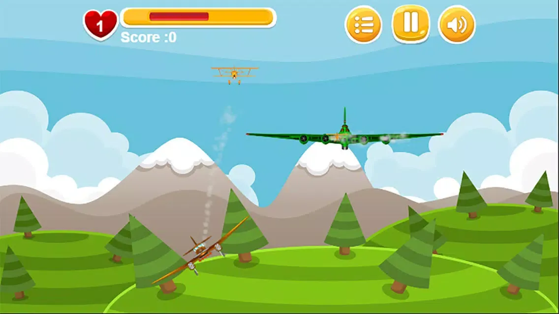 Touch shoot gun plane - free kids game স্ক্রিনশট