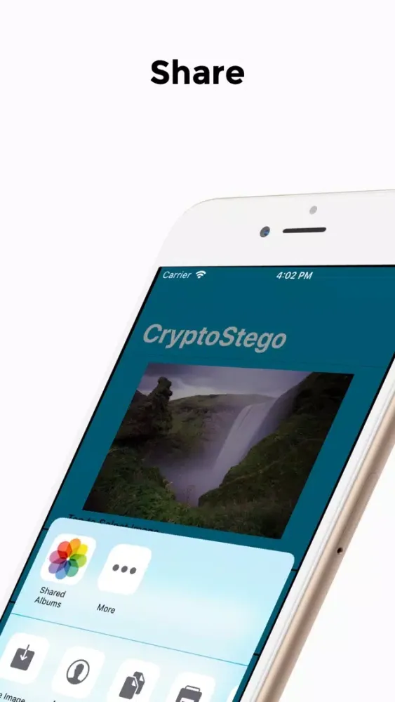 Capturas de tela do CryptoStego