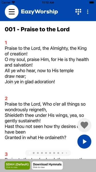 EazyWorship (SSG, Bible, Hymn) سکرین شاٹس