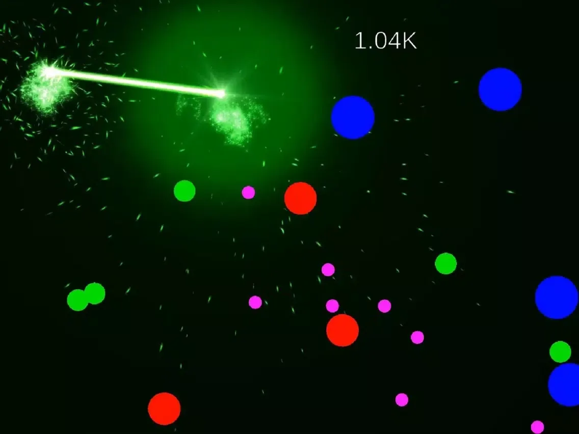 Capturas de tela do Laser VS Ball iPad 