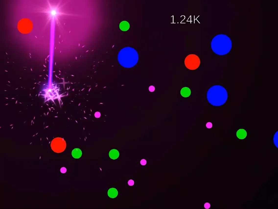 Capturas de tela do Laser VS Ball iPad 