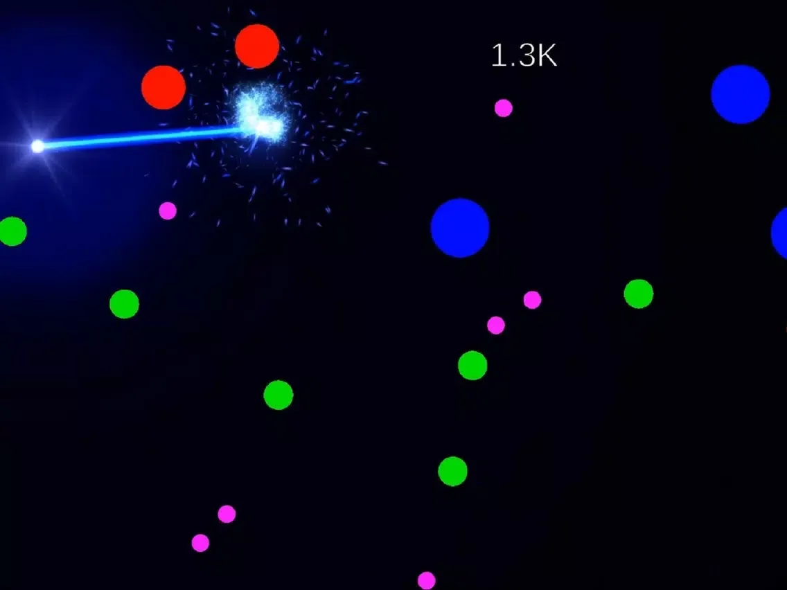Capturas de tela do Laser VS Ball iPad 