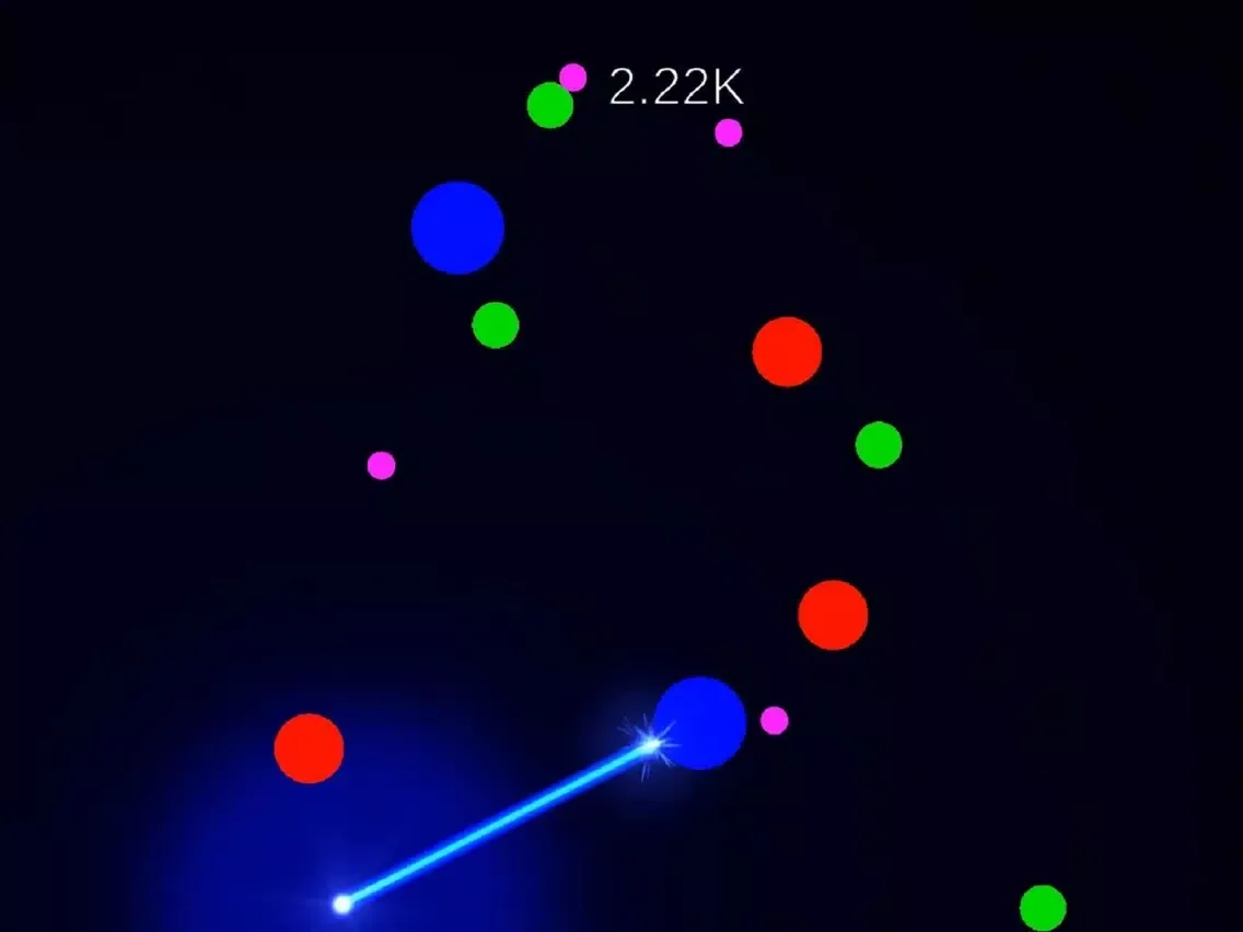 Capturas de tela do Laser VS Ball iPad 