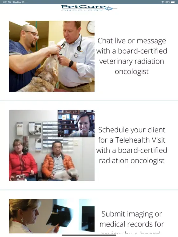 PetCure Partners iPad  스크린샷
