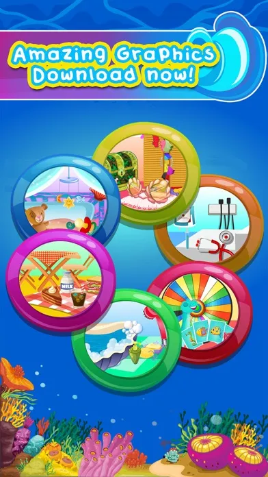 Captures d'écran de My Pet Fish - baby tom paradise talking cheating kids games!