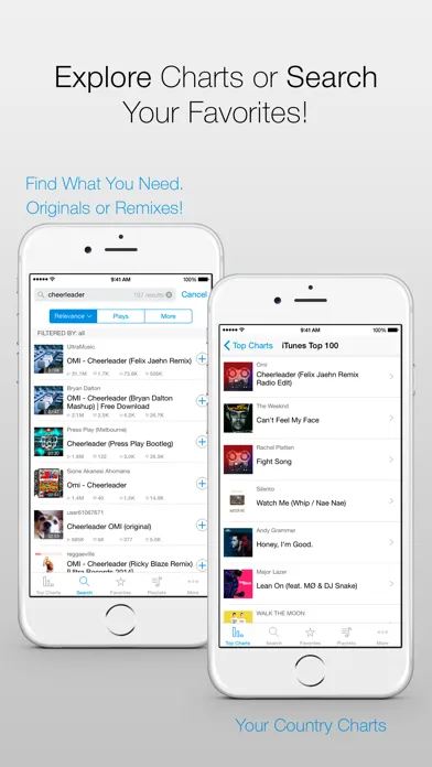 Tangkapan layar Free Music Streamer - MP3 Media Player & Audio Playlist Manager