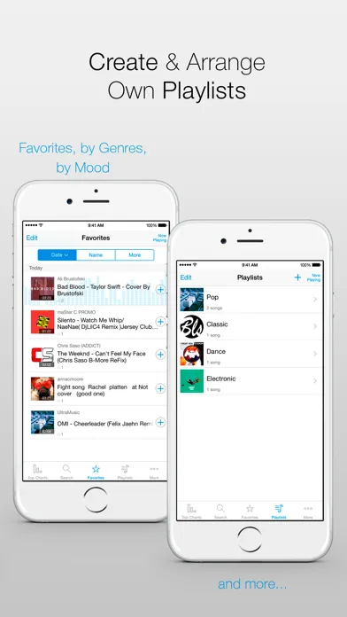 Tangkapan layar Free Music Streamer - MP3 Media Player & Audio Playlist Manager