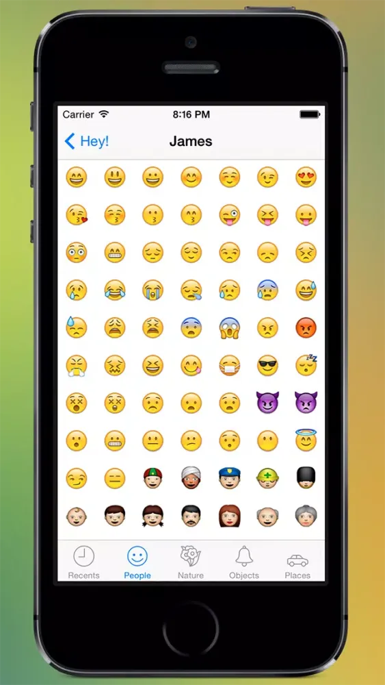 Tangkapan skrin Hey! - Emoji Messaging