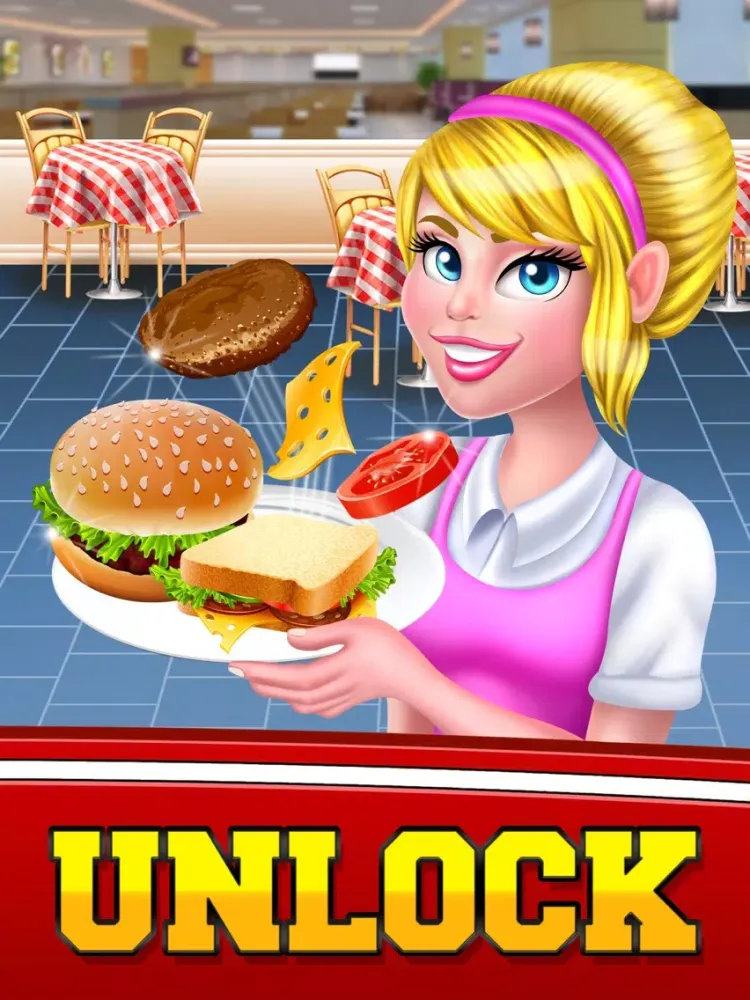 Food Cafe Kitchen Chef : Cooking Maker kids Games iPad 应用截图